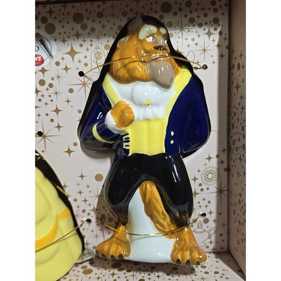NEW Hand Painted Beauty and The Beast Salt and Pepper Shakers Set-Disney - Picture 4 of 9